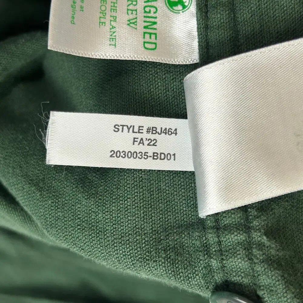 J. Crew Green Corduroy CPO Button Up Shirt Forest Green BJ464 Men's Size XXL
